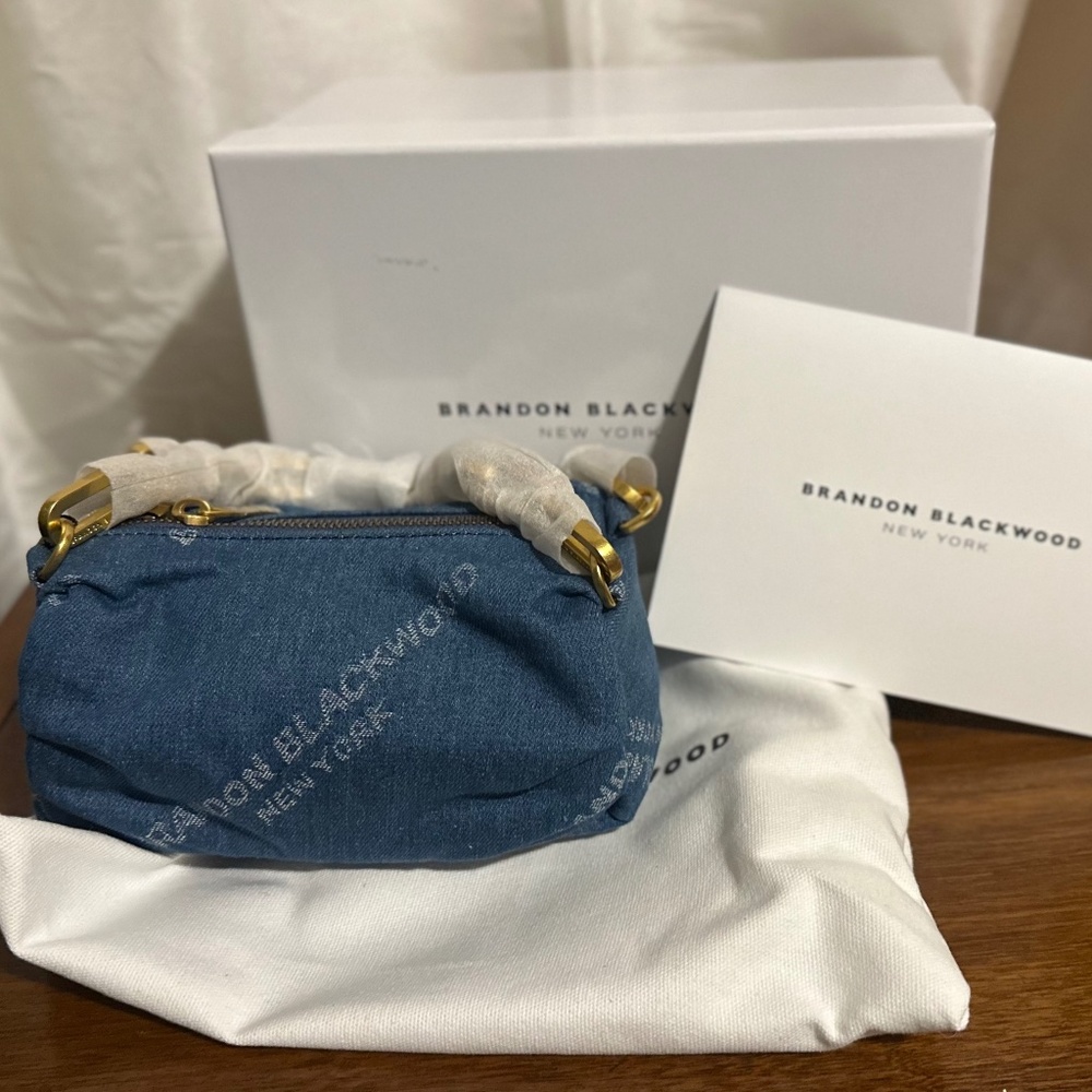 Brandon Blackwood Mini Valentina Bag - BB Logo Denim